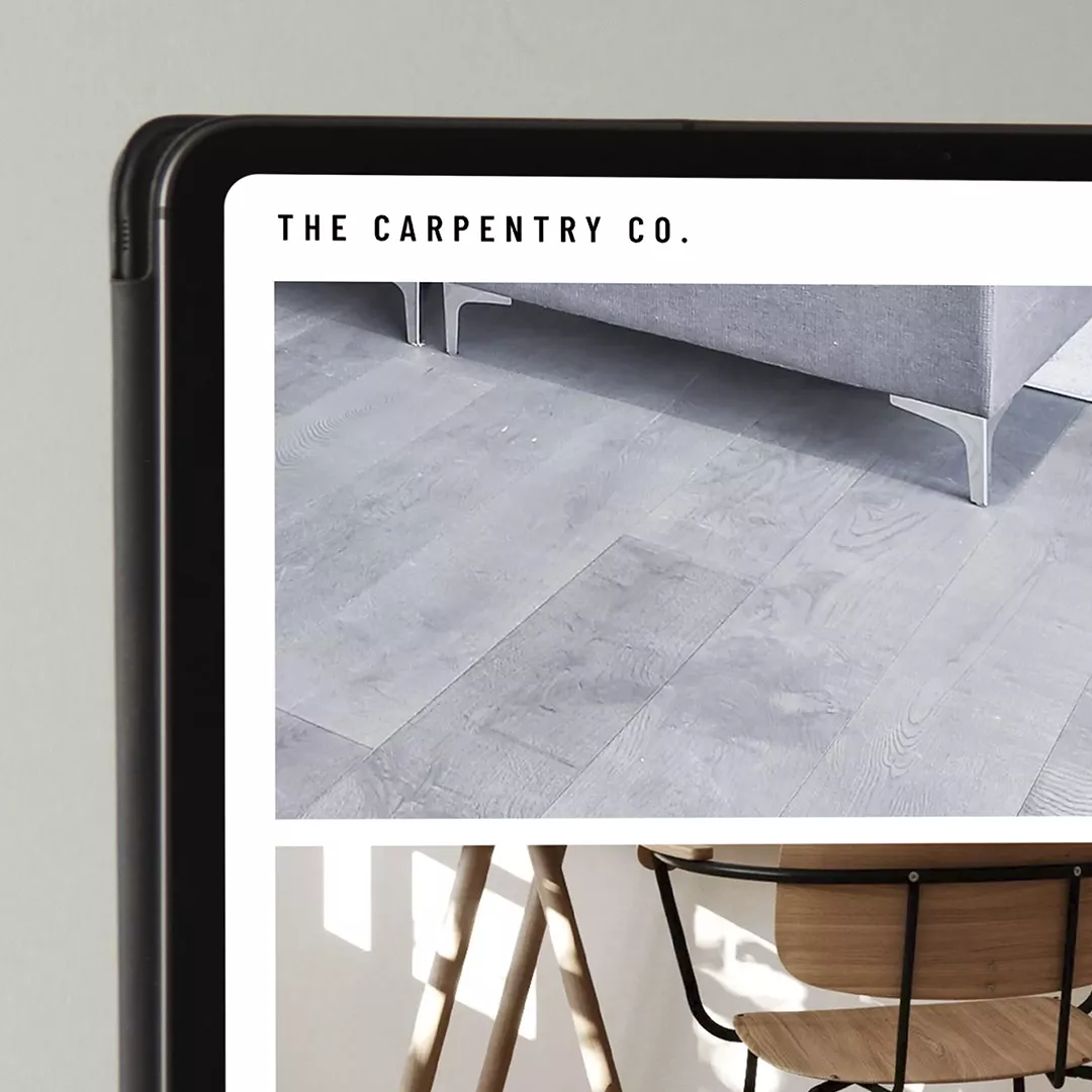 carpentry website design