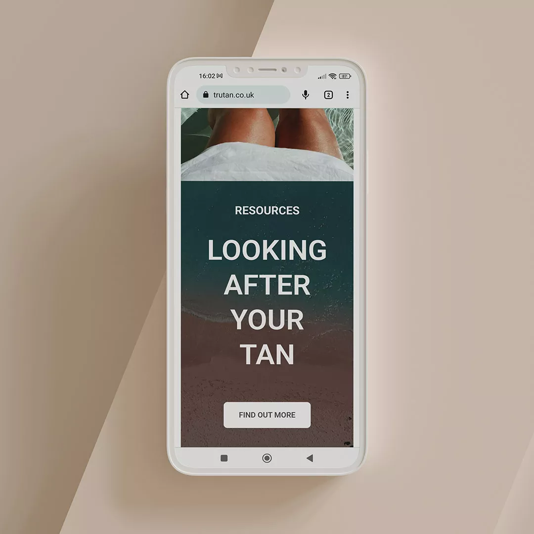 tanning salon website design