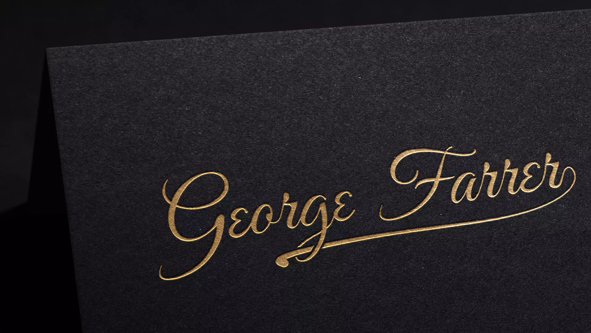 George Farrer Gold Foiled Logo