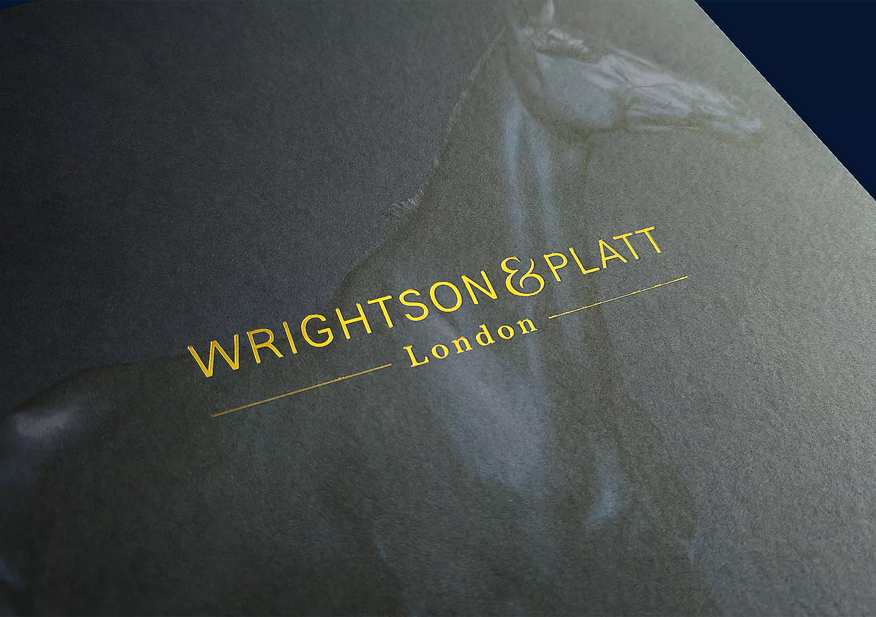 Gold foil brochure design