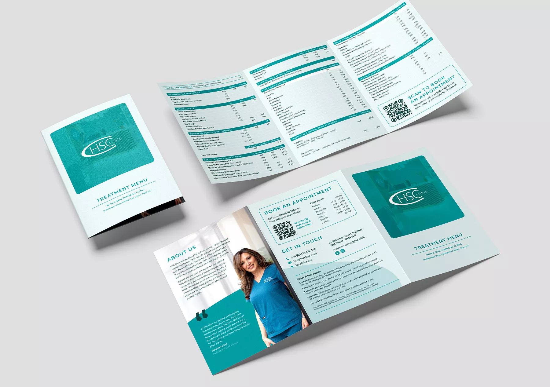 treatment menu design