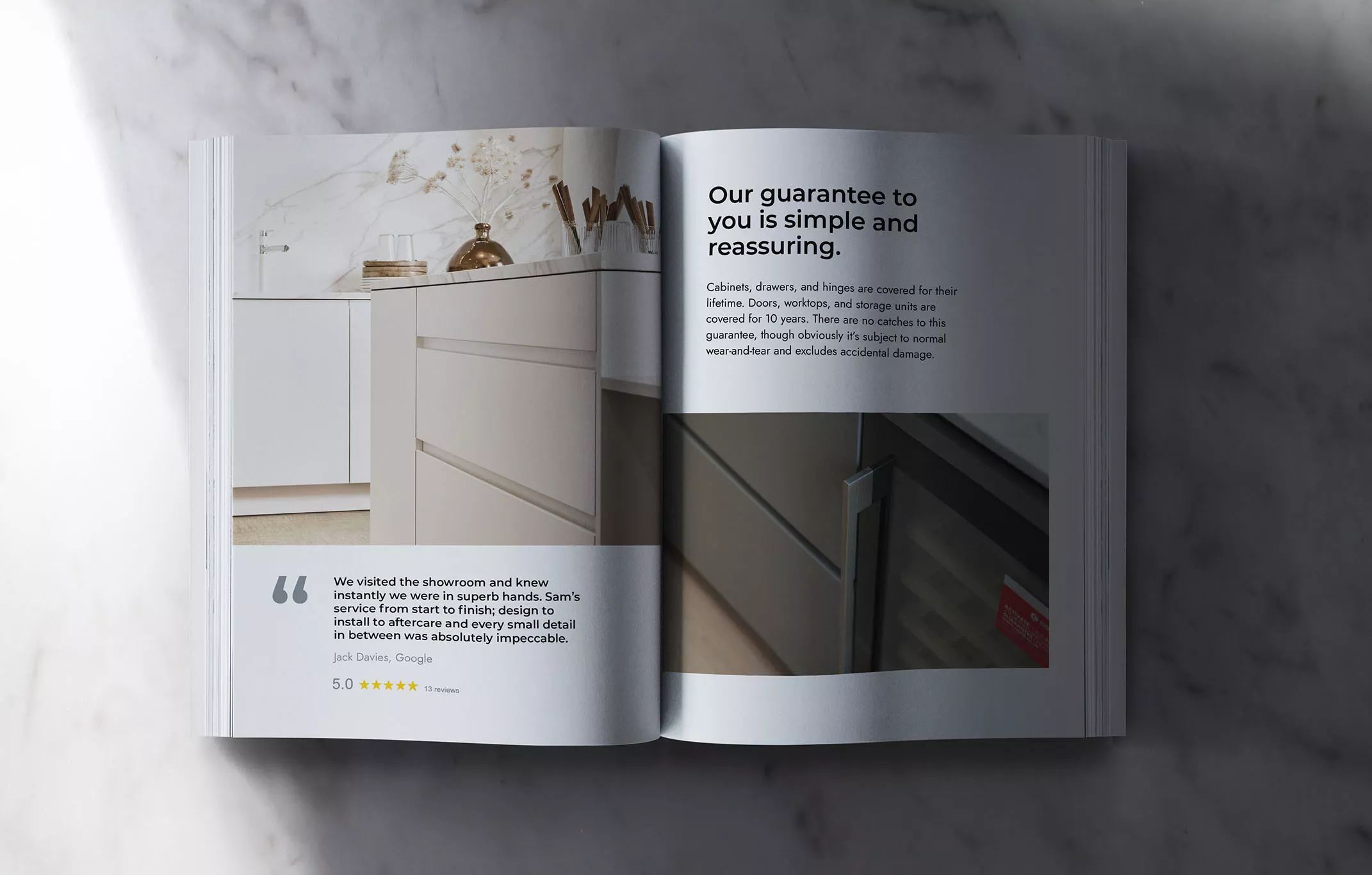 luxury kitchen brochure design